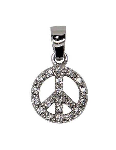 Vrede en liefde Hanger - Echt zilver 925