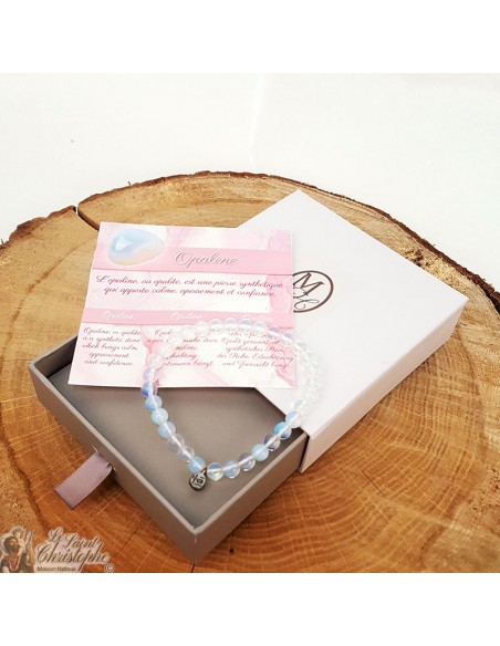 Bracelet en Opaline - pierre du calme