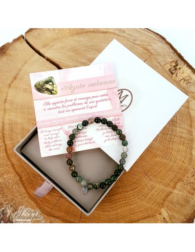 Indian Agate bracelet - stone of courage