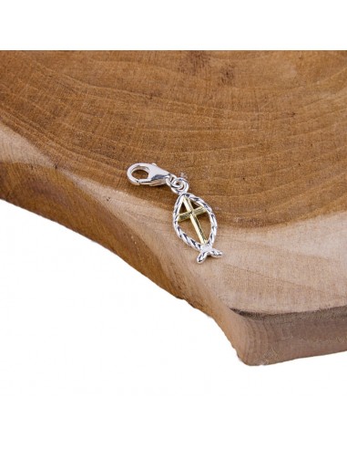 Charming Christian fish pendant - genuine Silver 925