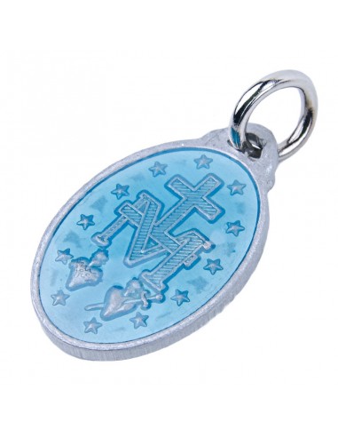 Wunderbare Jungfrau-Medaille mit blauer Emaille