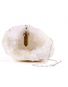 Pendant Tiger eye stone necklace