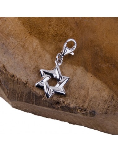 Pendant star of David charm - silver 925