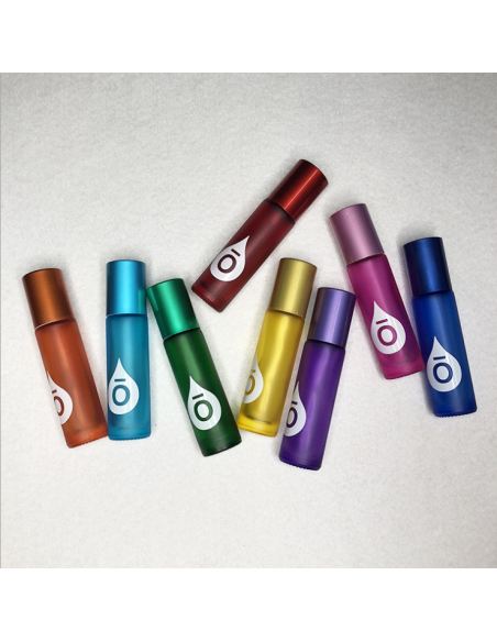 Bouteille roller en verre fumé couleur