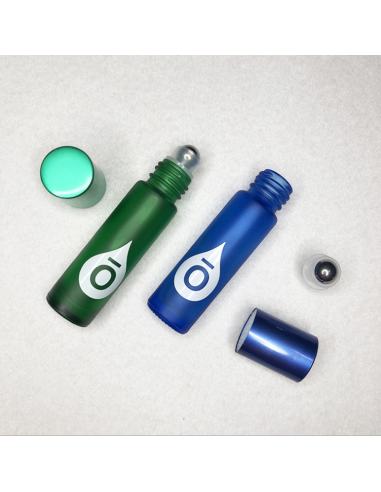 Rollerflasche in Rauchglasfarbe