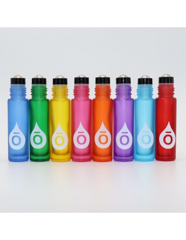 Bouteille roller en verre fumé couleur