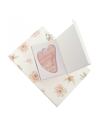 Pierre de massage du visage Gua Sha - Quartz rose