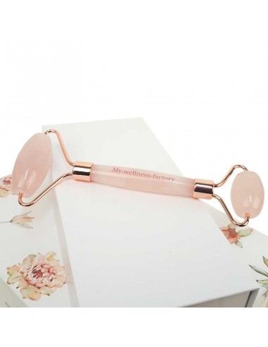 Rouleau de massage en pierre - Quartz rose