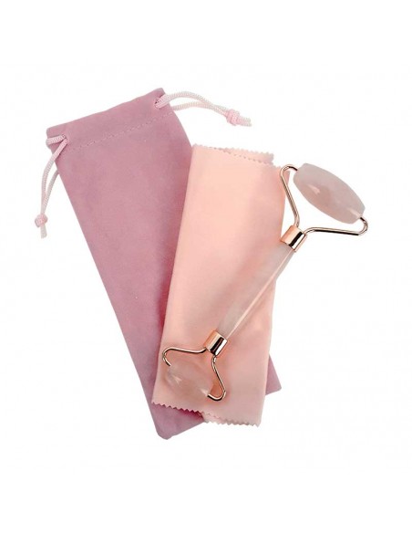 Stone massage roller - Rose Quartz