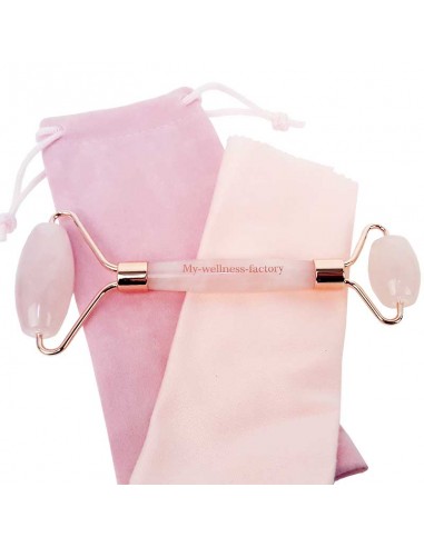 Stone massage roller - Rose Quartz