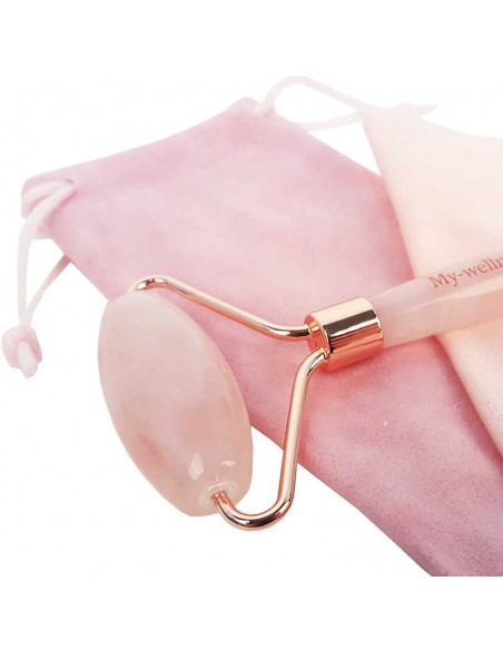 Stone massage roller - Rose Quartz