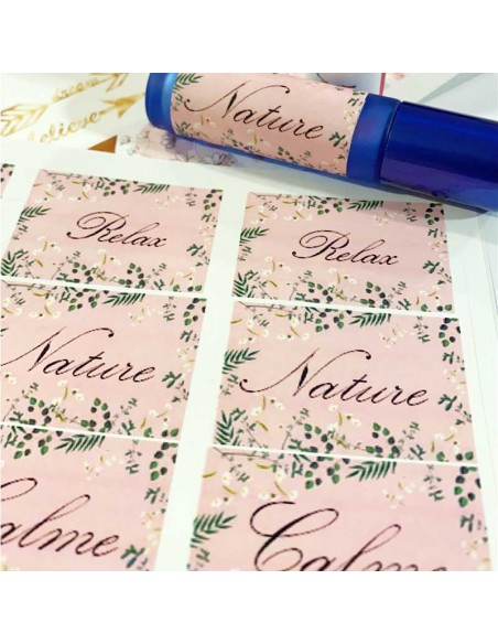 Etiquettes autocollantes personnalisables 48 x 31 mm - 36 pcs