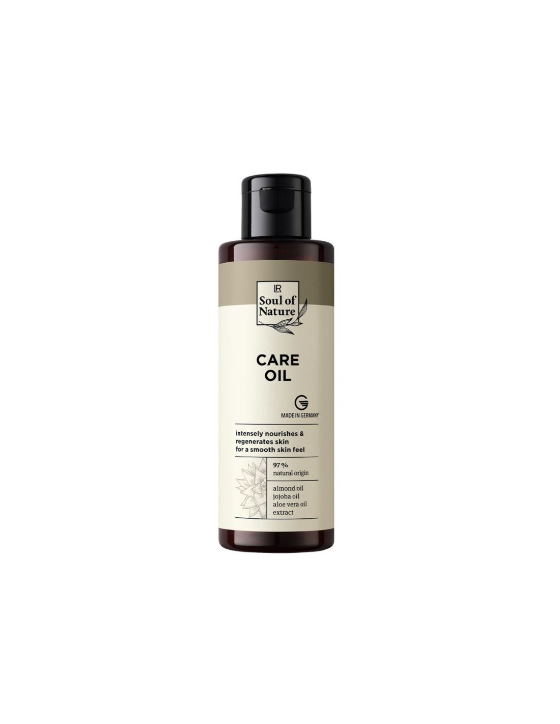 Gentle care and massage oil with almond and jojoba oil