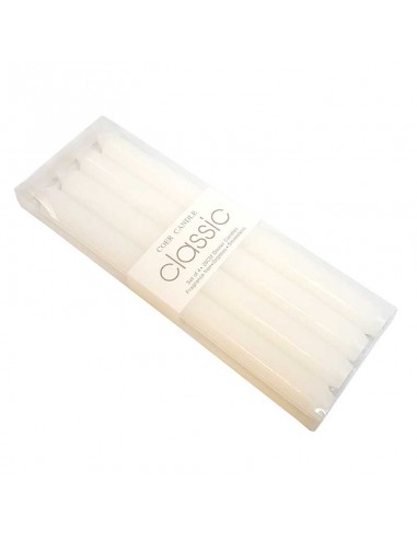 Bougies MH blanches colorées dans la masse - lot 4 pcs