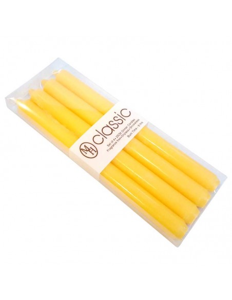 MH candles chick yellow colored in the mass - set of 4 pcs