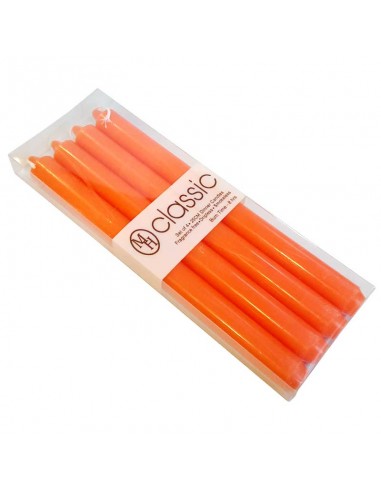 Candles MH bright red colored in the mass - set of 4 pcs