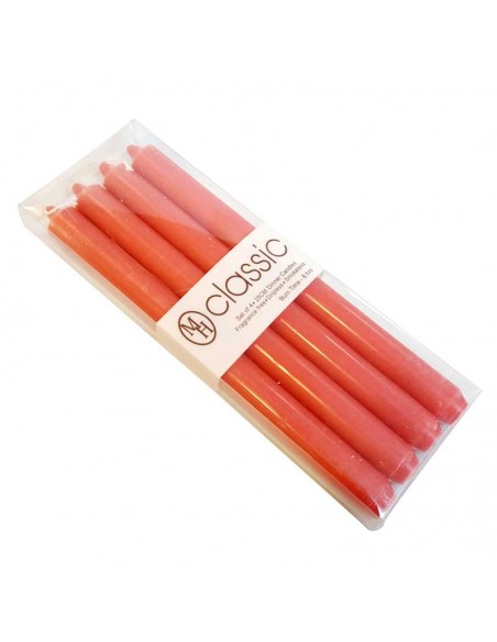 Bougies MH vieux rose colorées dans la masse - lot 4 pcs