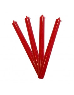 Bougies MH bordeaux colorées dans la masse - lot 4 pcs