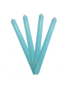 Blue MH candles colored in the mass - set of 4 pcs