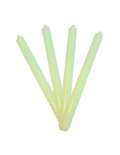 Bougies MH vert eau colorées dans la masse - lot 4 pcs