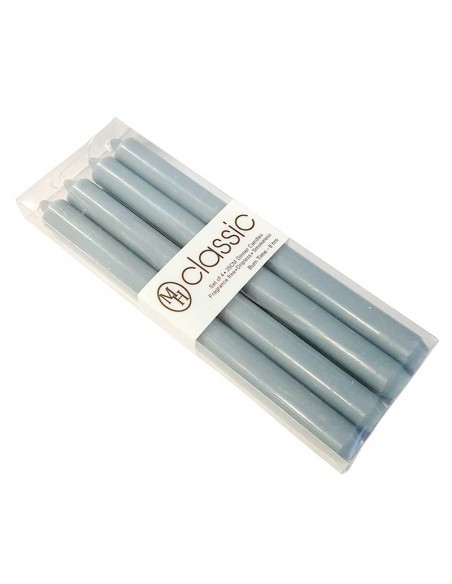 Mouse grey candles colored in the mass - set of 4 pcs