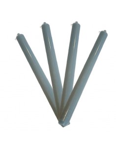 Mouse grey candles colored in the mass - set of 4 pcs