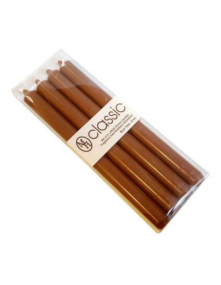 MH candles brown colored in the mass - set of 4 pcs