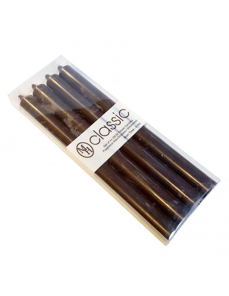 MH black candles colored in the mass - set of 4 pcs