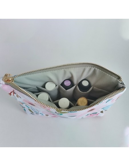 Essential Oil Travel Pouch – Floral Pattern