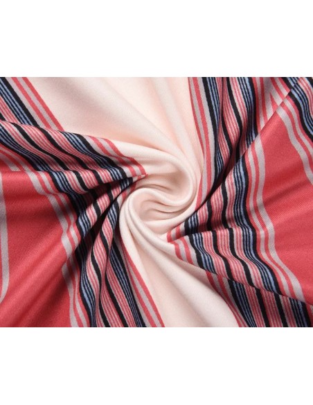 Robe longue bohème beige et rouge