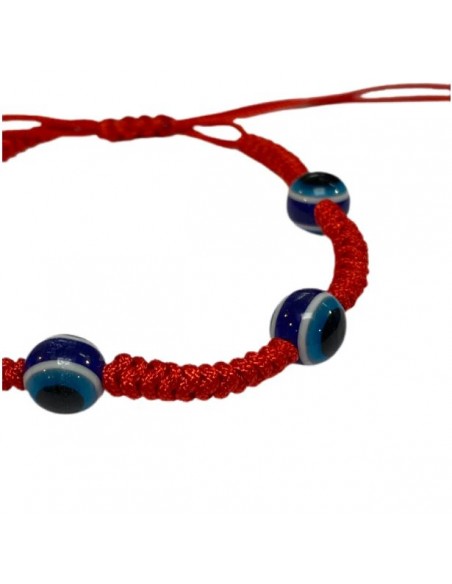 Red bracelet against the evil eye
