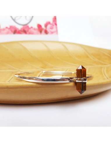 Bracelet œil de tigre argent 925