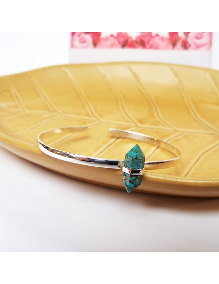 Turquoise silver bracelet 925