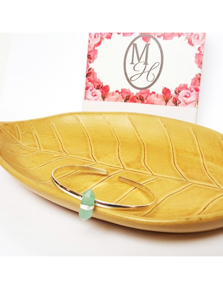 Bracelet aqua chalcedony silver 925