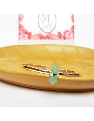 Bracelet calcédoine aqua argent 925