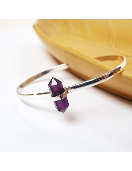 925 silver amethyst bracelet