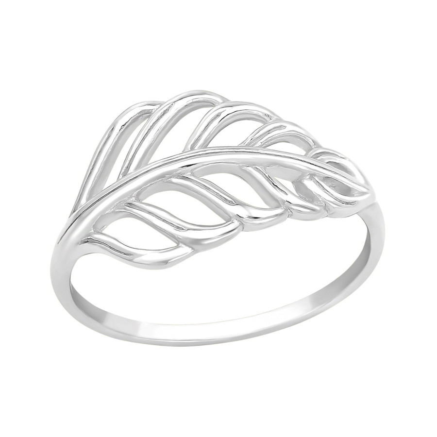 925 Sterling Silver Leaf Ring – Elegance Inspired by Nature