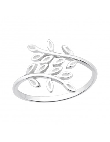 Ring aus Olivenblatt aus Silber 925