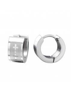Huggies Surgical Steel Cross Earrings - 2