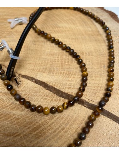 Eyeglass cord - Tiger eye