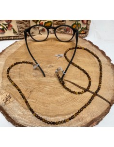 Cordon à lunettes - Œil de tigre