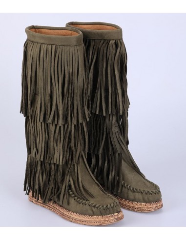 Bottes à franges Minnetonka - vert