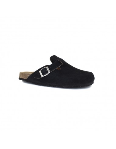 Schwarze Clogs aus Leder