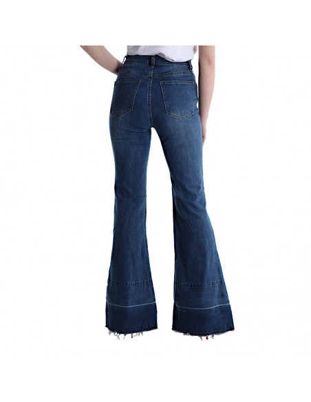 Blauwe denim broek