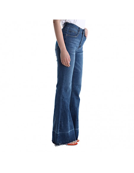 Blauwe denim broek