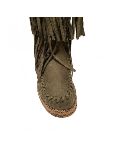 Minnetonka Fransenstiefel - grün