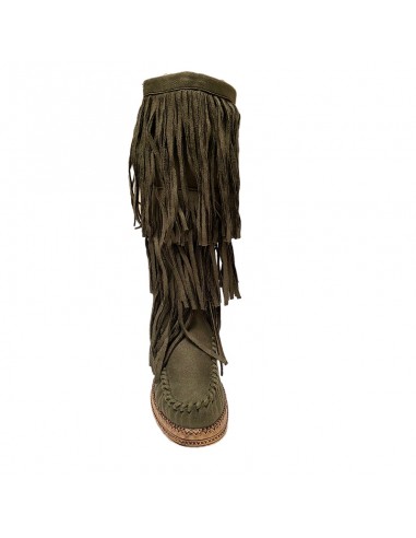 Minnetonka fringe boots - green