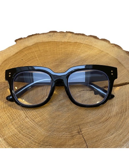Zwarte retro leesbril met opbergzakje | Look Hippie Chic
