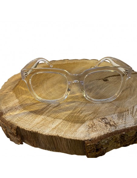 Retro-Lesebrille - transparent +3.00