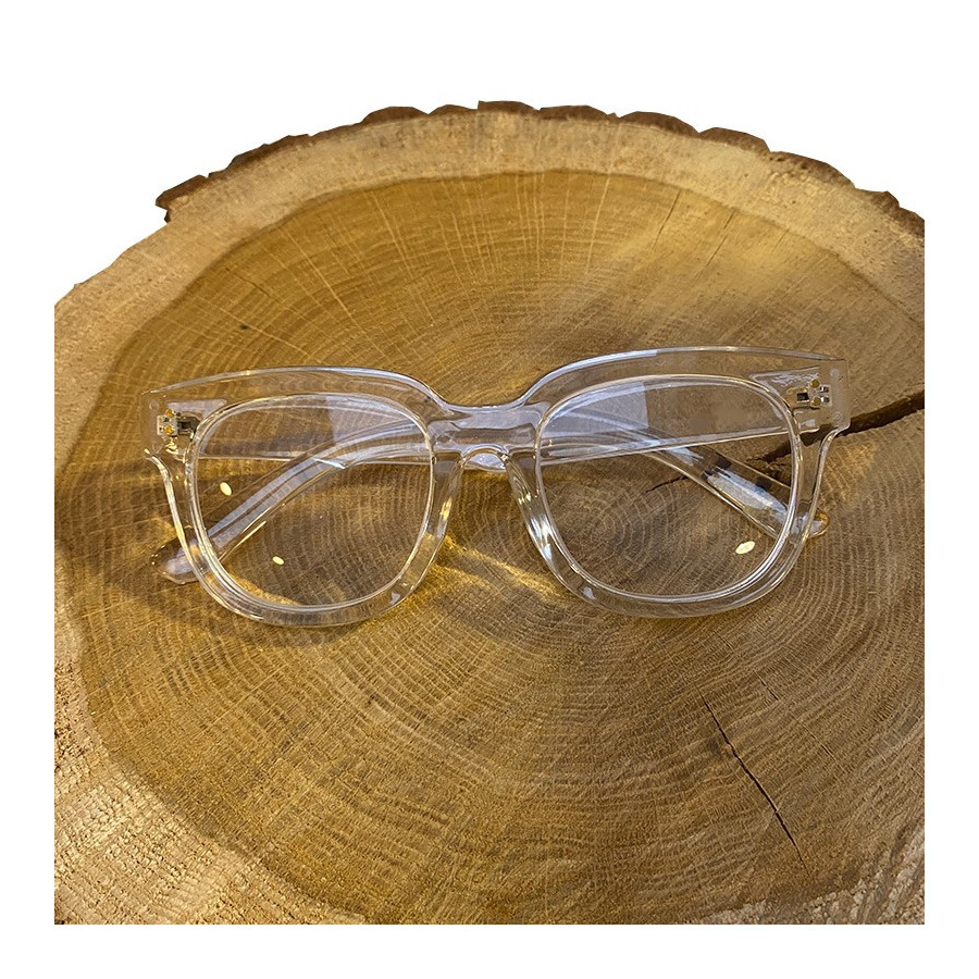 Transparente Retro-Lesebrille +3,00 | Look Hippie Chic